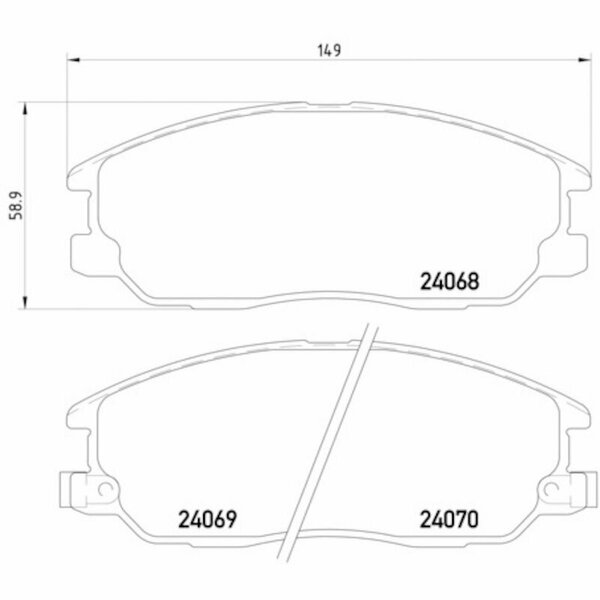 Pagid Brakes Disc Brake Pad, 355010451 355010451